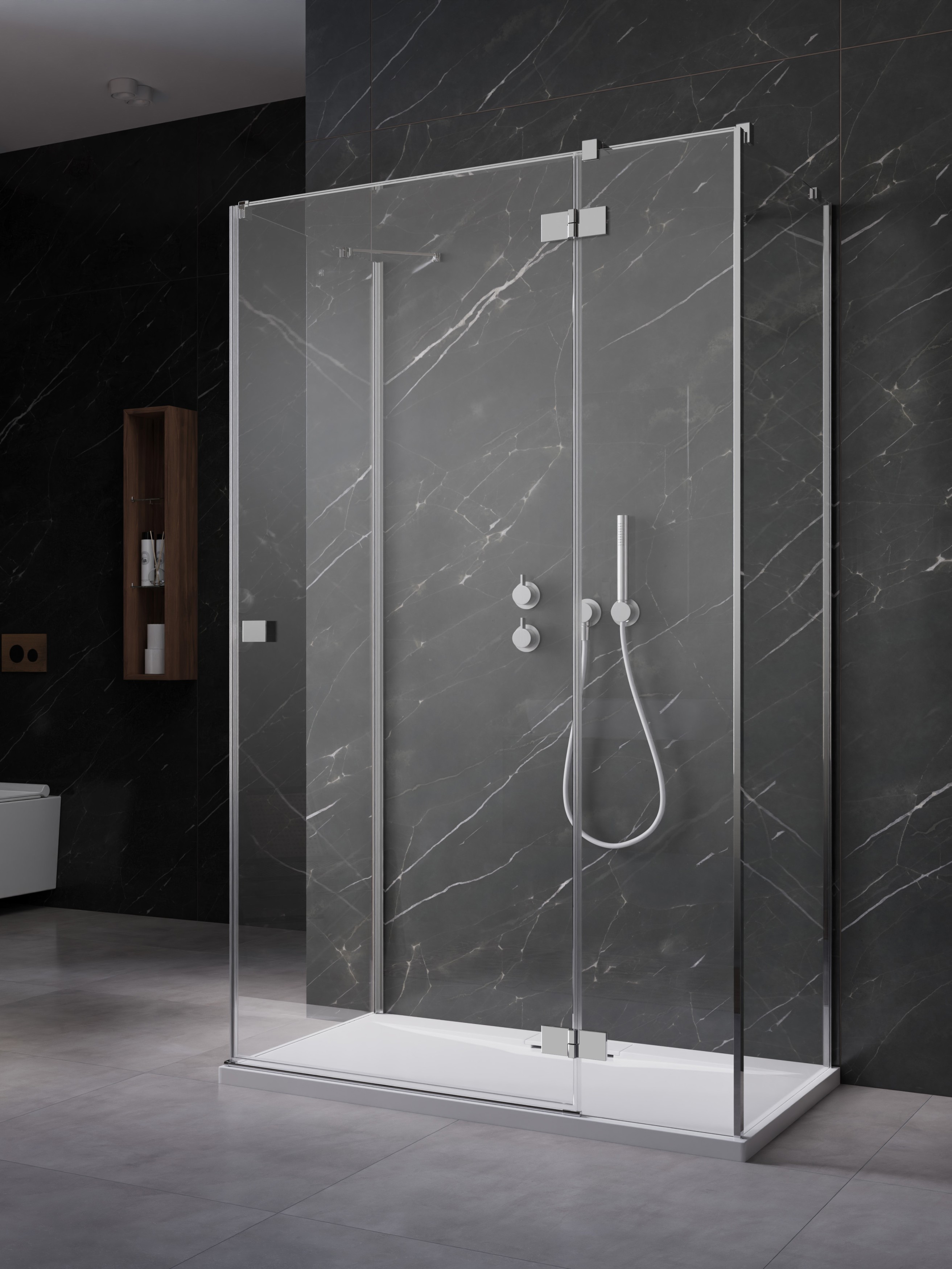 Essenza KDJ+S szögletes zuhanykabin