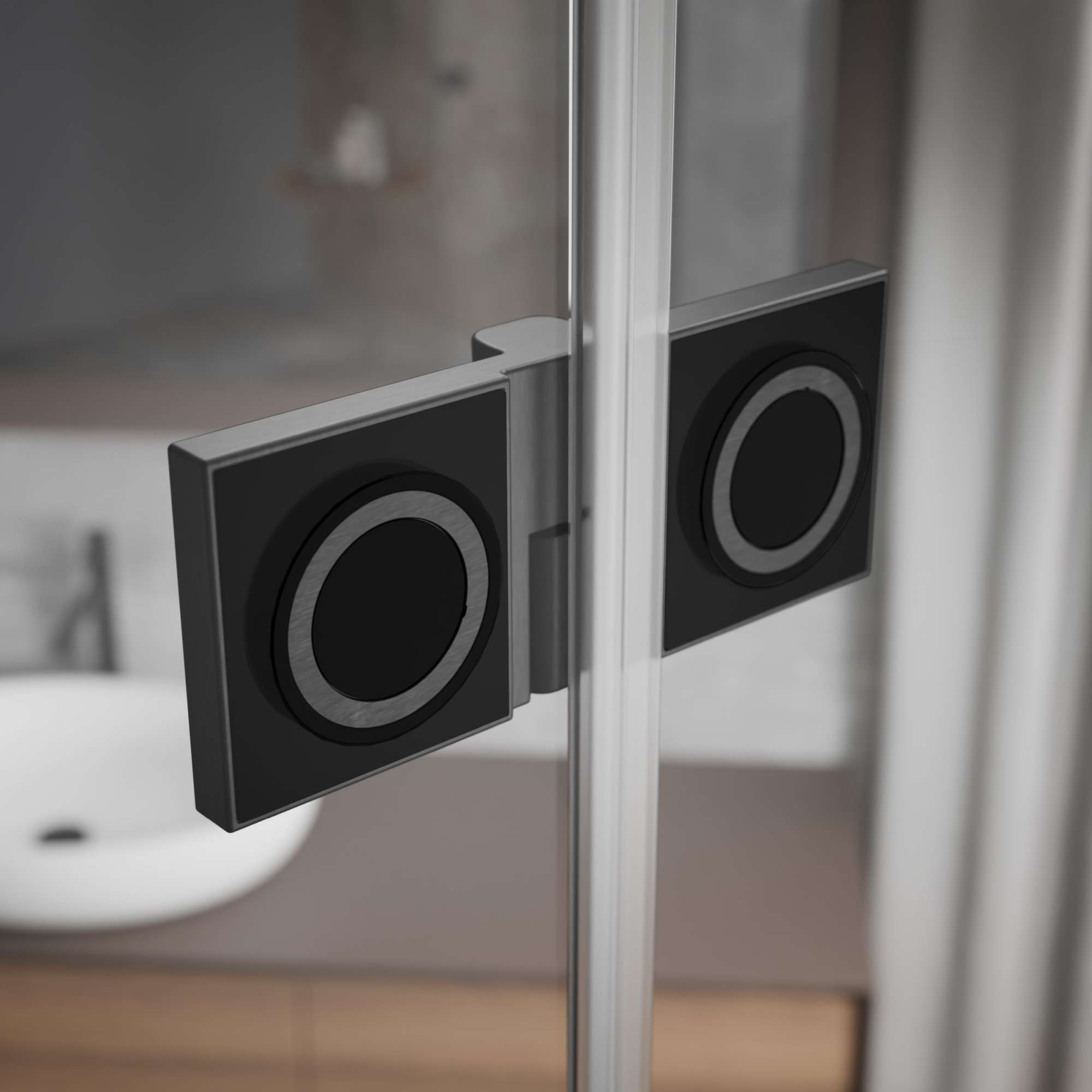 Essenza Pro Brushed GunMetal - Exkluzív süllyesztett, emelőmechanikás zsanérok