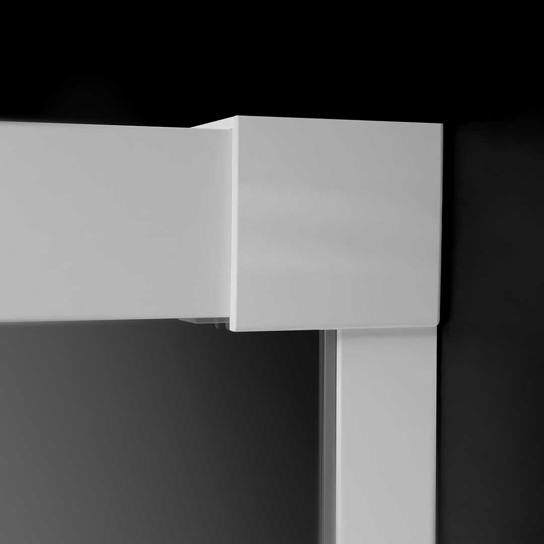 Idea White – Az állítható fehér takaróprofil lehetővé teszi a fal függőleges eltérésének kiigazítását
