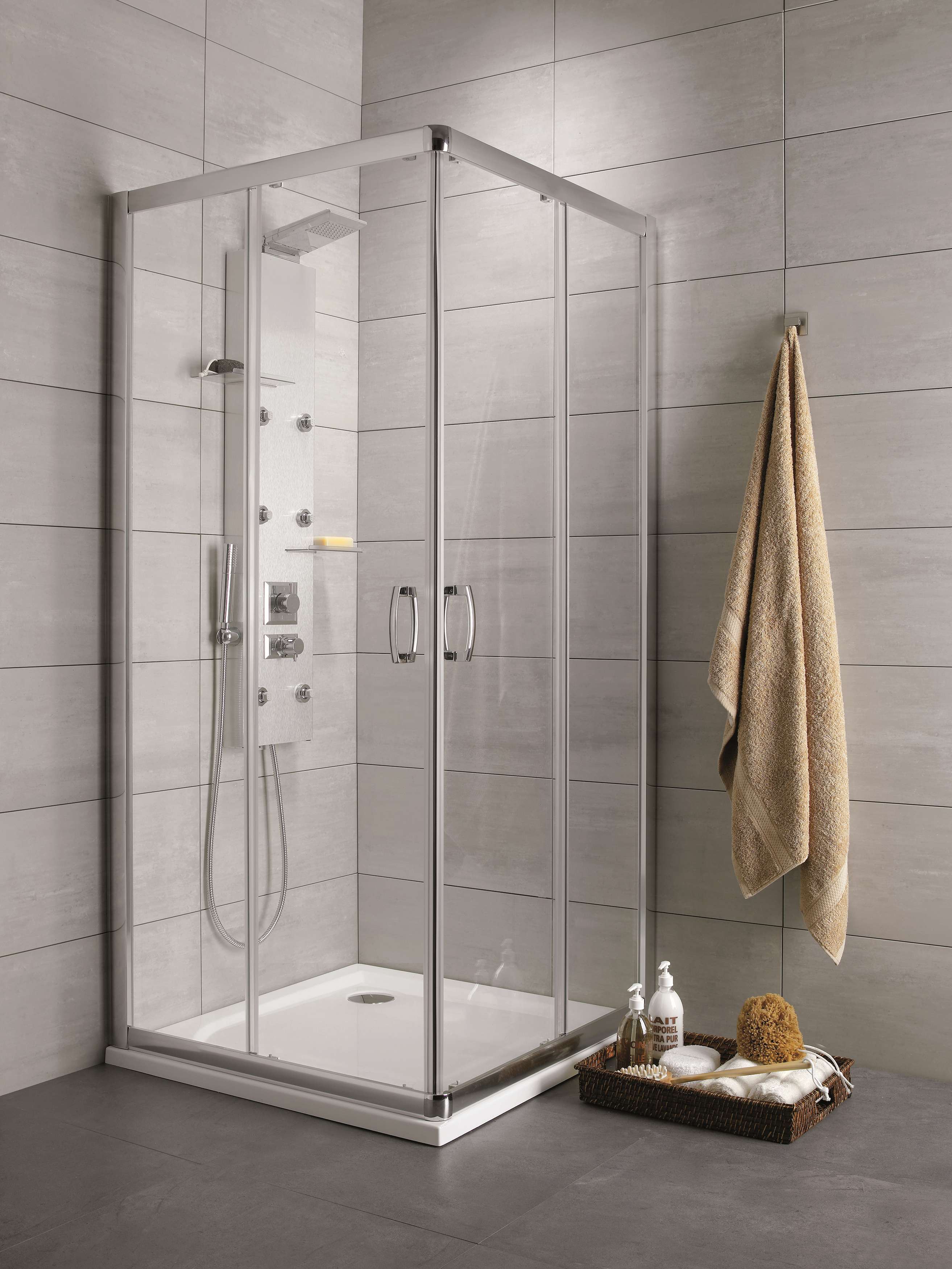 Premium Plus C szögletes zuhanykabin enteriőr