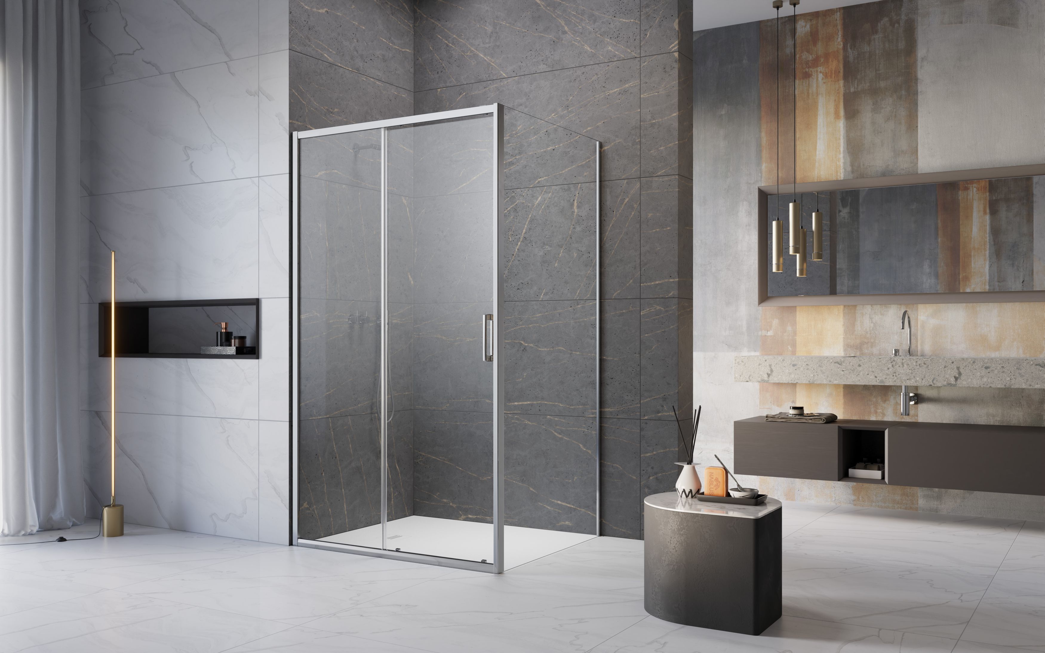 Premium Pro KDJ szögletes zuhanykabin enteriőr
