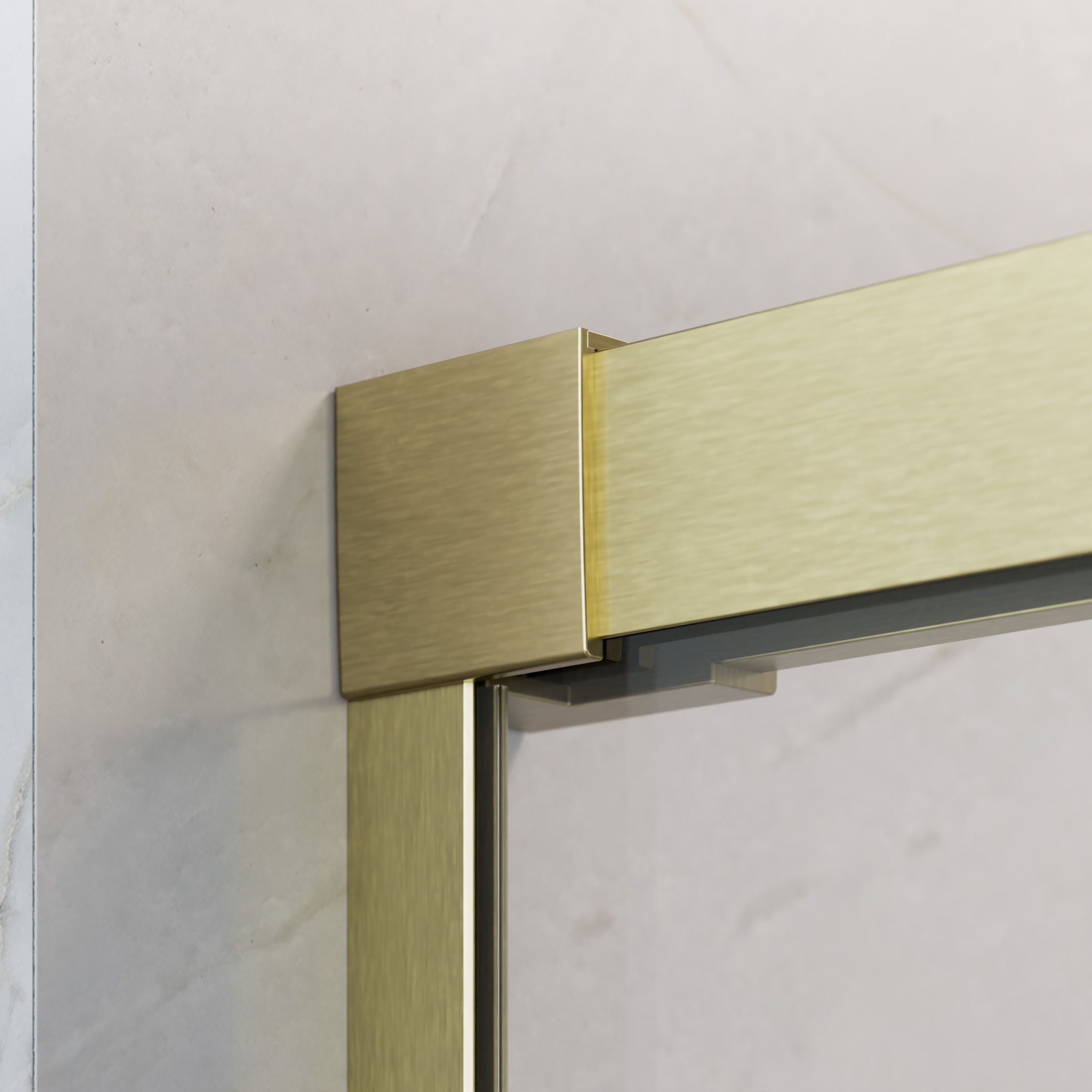 Idea Brushed Gold – Az állítható takaróprofil lehetővé teszi a fal függőleges eltérésének kiigazítását