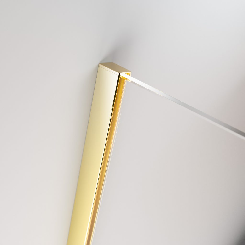 Furo Gold - Állítható arany takaróprofil. Lehetővé teszi a fali egyenetlenségek tolerálását 10 mm-ig